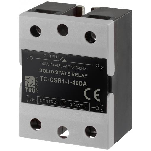 TRU COMPONENTS polovodičové relé TC-GSR-1-40DA 40 A Spínací napětí (max.): 480 V/AC DC obvod 1 ks