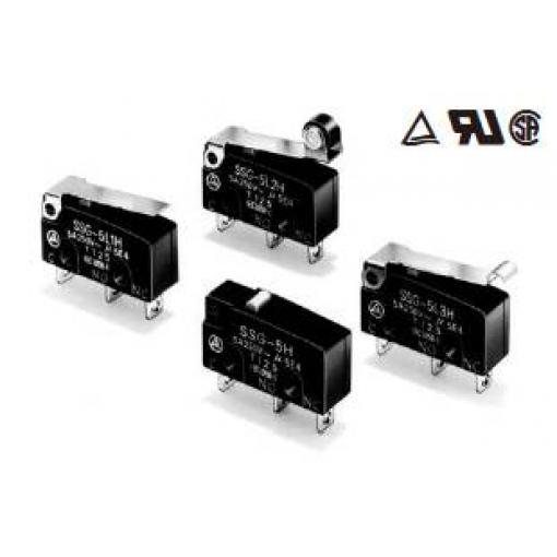 Omron SSG-5H-5 mikrospínač 125 V/AC 5 A 1x zap/(zap) 1 ks Bag
