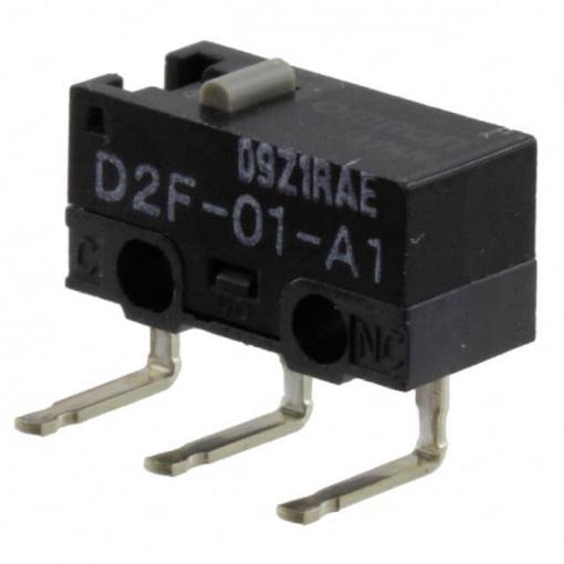 Omron D2F-01-A1 mikrospínač 30 V/DC 0.1 A 1x zap/(zap) 1 ks Bag
