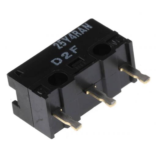 Omron D2F mikrospínač 30 V/DC 2 A 1x zap/(zap) 1 ks Bag