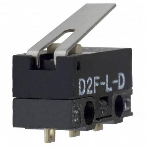 Omron D2F-L-D mikrospínač 30 V/DC 2 A 1x zap/(zap) 1 ks Bag