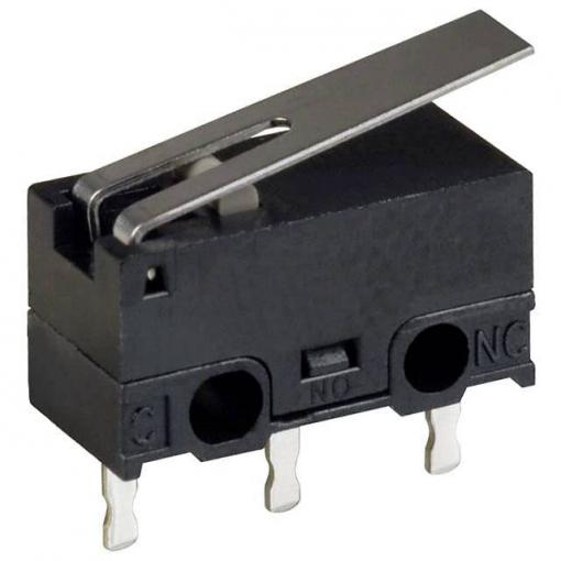 Omron D2F-FL mikrospínač 30 V/DC 0.5 A 1x zap/(zap) 1 ks Bag