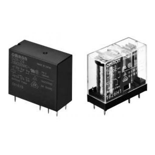 Omron, G2R-2A-DC24 napájecí relé, monostabilní, 1 cívka, 30 V/DC, 5 A, 1 ks