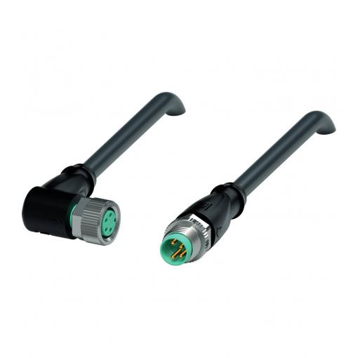 Pepperl+Fuchs V31-WM-BK2M-PUR-U-V31-GM upravený zástrčkový konektor pro senzory - aktory, 240815-0005, piny: 4, 4, 2 m, 1 ks