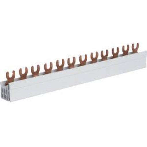 Hager KDN363A Hřebenová lišta 3pólová 12 Phase busbar šedá 3pólový 1 ks