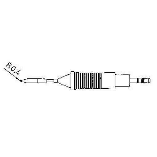 Weller RT2 pájecí hrot konický Velikost hrotů 0.8 mm Délka hrotů 19 mm Obsah 1 ks
