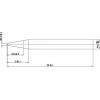 TOOLCRAFT pájecí hrot tužkový Velikost hrotů 3.5 mm Délka hrotů 32 mm Obsah 1 ks