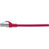 Renkforce RF-5043972 RJ45 síťové kabely, propojovací kabely CAT 6A S/FTP 1.00 m červená samozhášecí 1 ks