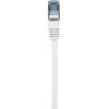 Renkforce RF-5043916 RJ45 síťové kabely, propojovací kabely CAT 6A S/FTP 0.25 m bílá s ochranou, samozhášecí 1 ks