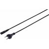 Sygonix SY-5043496 napájecí síťový kabel černá 1.80 m