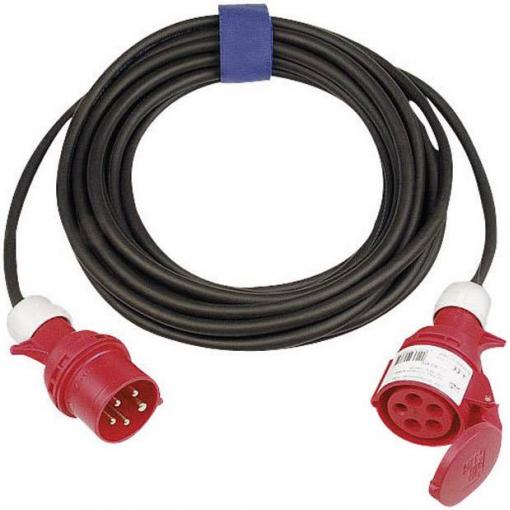 SIROX 363.525 napájecí prodlužovací kabel, 16 A, černá, 25.00 m, s fázovým měničem