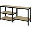 TOOLCRAFT KCT20CP regál na těžké předměty, 175 kg, (š x v x h) 90 x 1.8 x 40 cm, kov, tvrdé vlákno, antracit/černá