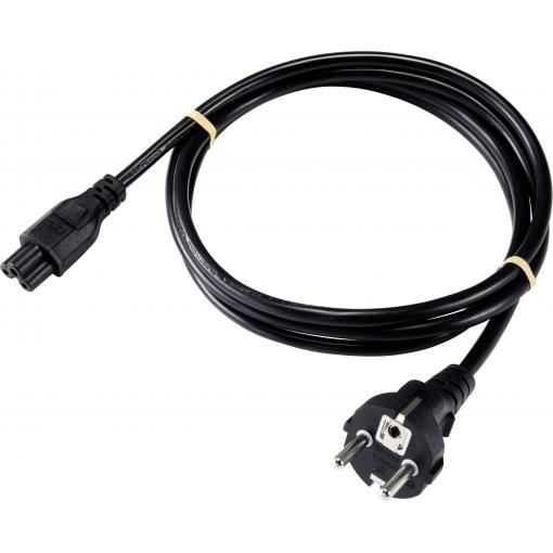 Sygonix SY-5042732 notebook síťový kabel černá 1.80 m