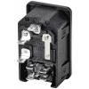 TRU COMPONENTS TC-10088420 IEC zástrčka C13/C14 C14 zástrčka, vestavná rovná Počet kontaktů: 3 10 A černá 1 ks