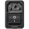 TRU COMPONENTS TC-10088380 IEC zástrčka C13/C14 C14 zástrčka, vestavná rovná Počet kontaktů: 3 10 A černá 1 ks