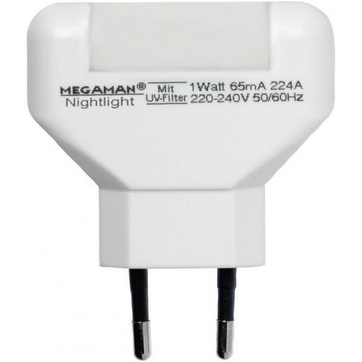 Megaman MM001 MM001 LED noční světlo hranatý LED teplá bílá bílá