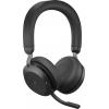 Jabra Evolve2 75 Headset uzavřená (Over Ear) kabelová černá Indikátor nabití, Vypnutí zvuku mikrofonu telefon