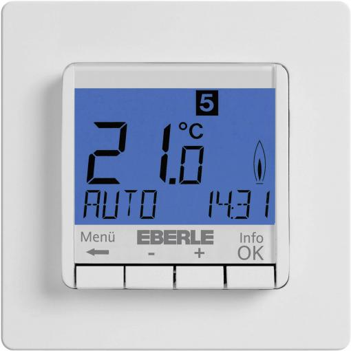 Eberle FIT-3R pokojový termostat pod omítku, 527 8103 55 100, týdenní program, Regulátor teploty místnosti bez čidla (R), 1 ks