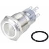TRU COMPONENTS LAS1-AGQ-11ZE/W/24V/S, TC-10090956 tlačítko antivandal, 20 mm, 250 V/AC, 3 A, 1 ks