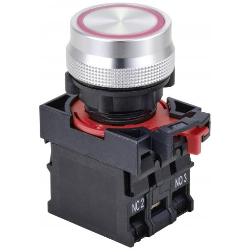 TRU COMPONENTS ONPOW26-11E/R/12V, TC-10091040 tlačítkový spínač, 22 mm, 250 V, 5 A, 1 ks