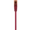 Renkforce RF-5047416 RJ45 síťové kabely, propojovací kabely CAT 6 U/UTP 0.50 m červená s ochranou, samozhášecí 1 ks