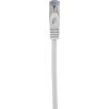 Renkforce RF-5047494 RJ45 síťové kabely, propojovací kabely CAT 6A S/FTP 0.50 m šedá s ochranou, samozhášecí 1 ks