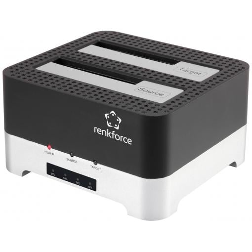 Renkforce RF-DOCKING-02 USB 3.0 SATA 6 Gb/s 2 porty s funkcí klonování