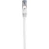 Renkforce RF-5047450 RJ45 síťové kabely, propojovací kabely CAT 6A S/FTP 2.00 m bílá s ochranou, samozhášecí 1 ks