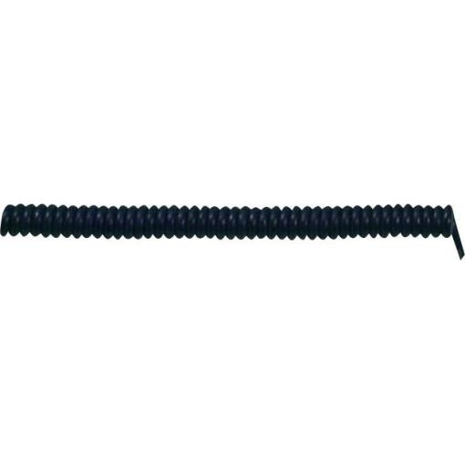 LAPP 73222345 spirálový kabel X05VVH8-F 500 mm / 1500 mm 3 G 1.50 mm² černá 1 ks