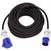 Max Hauri 165376 napájecí prodlužovací kabel, 16 A, modrá, černá, 25 m, odolné proti UV záření, odolné proti oleji, flexibilní provedení, odolné proti kyselinám