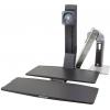 Ergotron držák na stůl pro monitor WorkFit-A 1 Displej: (s) 25,4 cm (10) - 61 cm (24) černá, hliník (leštěný) nastavitelná výška, odkládací místo na