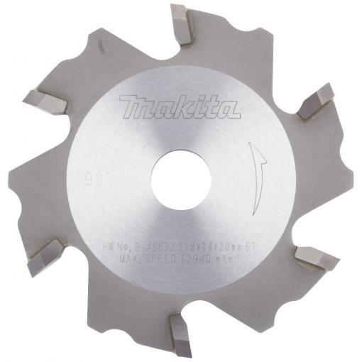 Makita B-48832 drážkovací fréza, tvrdokov, Vnější Ø 118 mm, 1 ks
