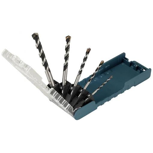 Makita E-14255 sada víceúčelového vrtáku, tvrdý kov, 4 mm, 5 mm, 6 mm, 8 mm, 10 mm, rychloupínací sklíčidlo, 5dílná