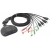 SpeaKa Professional SP-KVM-210 2 porty přepínač KVM HDMI klávesnice 4096 x 2160 Pixel