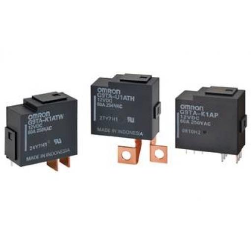 Omron, G9TA-U1ATH DC12 napájecí relé, bistabilní, 1 cívka, 250 V/AC, 60 A, 1 ks
