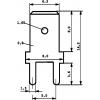 Vogt Verbindungstechnik 3866A.68 faston zástrčka Šířka zástrčky: 6.3 mm Tloušťka konektoru: 0.8 mm 180 ° bez izolace kov 100 ks