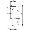 Vogt Verbindungstechnik 3780A08.68 faston zástrčka Šířka zástrčky: 2.8 mm Tloušťka konektoru: 0.8 mm 180 ° bez izolace kov 100 ks