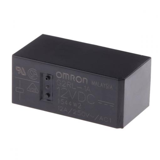 Omron, G2RL-1A-DC12 napájecí relé, monostabilní, 1 cívka, 440 V/AC, 300 V/DC, 12 A, 1 ks