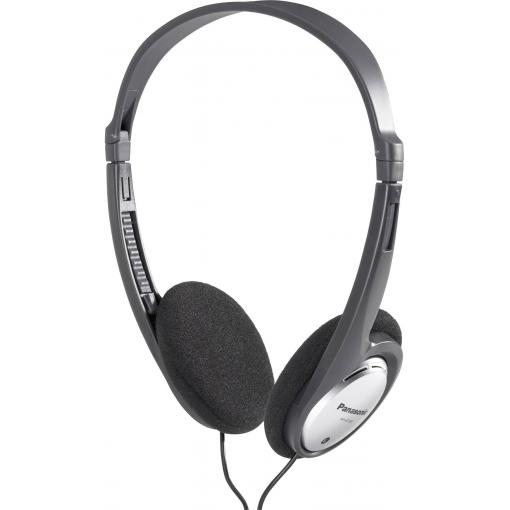 Panasonic RP-HT030 sluchátka On Ear kabelová, HT030E-S, černá, stříbrná