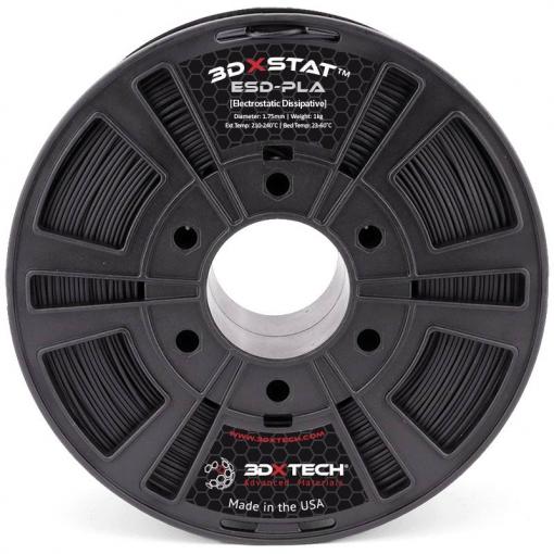 3D Xtech PLA2010750BK0 3DXSTAT Conductive ESD vlákno pro 3D tiskárny PLA plast Bez zápachu, Nárazuvzdorný 1.75 mm 750 g černá 1 ks