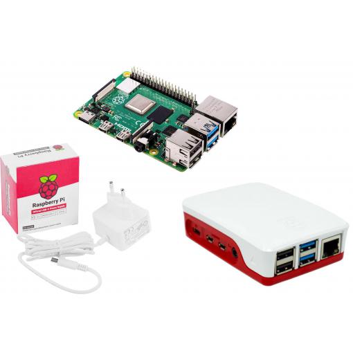 Raspberry Pi® Essentials Kit Raspberry Pi® 4 B 1 GB 4 x 1.5 GHz vč. napájecího zdroje, vč. pouzdra