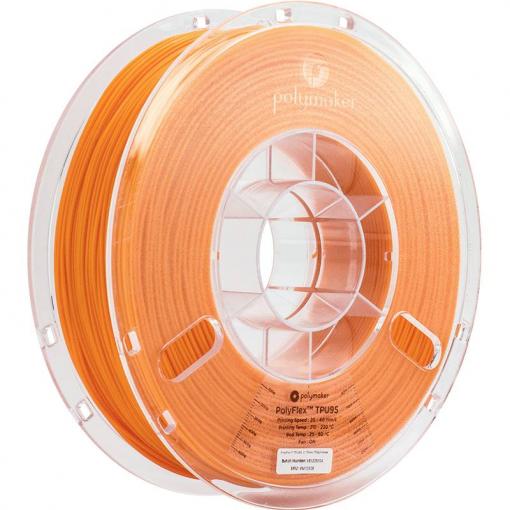 Polymaker PD01006 PolyFlex TPU-95A vlákno pro 3D tiskárny TPU flexibilní 1.75 mm 750 g oranžová PolyFlex 1 ks