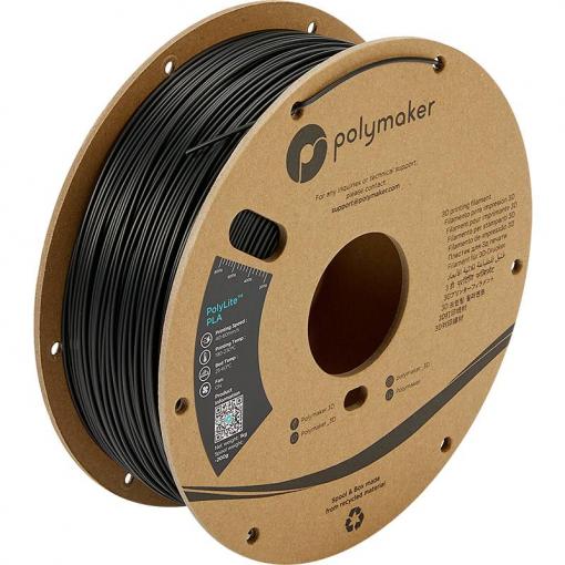 Polymaker PA02001 PolyLite vlákno pro 3D tiskárny PLA plast 1.75 mm 1000 g černá PolyLite™ PLA 1 ks
