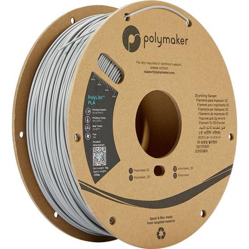Polymaker PA02003 PolyLite vlákno pro 3D tiskárny PLA plast 1.75 mm 1000 g šedá PolyLite™ PLA 1 ks