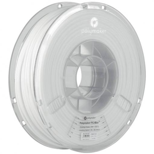 Polymaker PC02002 Polymax Tough vlákno pro 3D tiskárny PC polykarbonát Vysoká tuhost, Žáruvzdorné, Nárazuvzdorný 1.75 mm 750 g bílá 1 ks