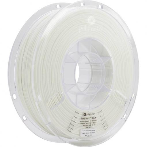 Polymaker PA06002 PolyMAX Tough vlákno pro 3D tiskárny PLA plast Vysoká tuhost, Vysoká pevnost v tahu, Nárazuvzdorný 1.75 mm 750 g bílá 1 ks