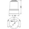 Grothe bleskovka Xenon BLZ-R 7357 37357 oranžová výstražný maják 240 V