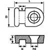 HellermannTyton MB1-N66-NA-C1 úchytka šroubovací 151-28119 přírodní 1 ks