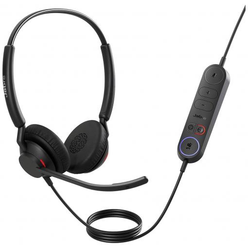 Jabra Engage 40 Headset uzavřená (Over Ear) kabelová stereo černá Redukce šumu mikrofonu regulace hlasitosti telefon