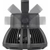 Rechargeable Akumulátorový ventilátor černá s dálkovým ovládáním, natáčecí, s osvětlením